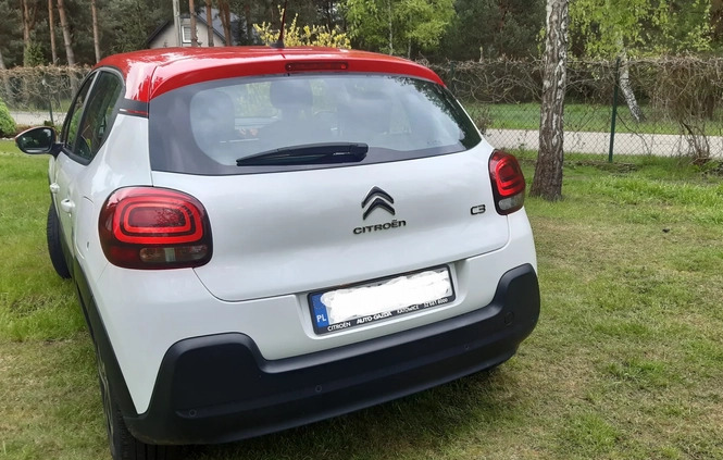 Citroen C3 cena 42000 przebieg: 69000, rok produkcji 2017 z Koziegłowy małe 29